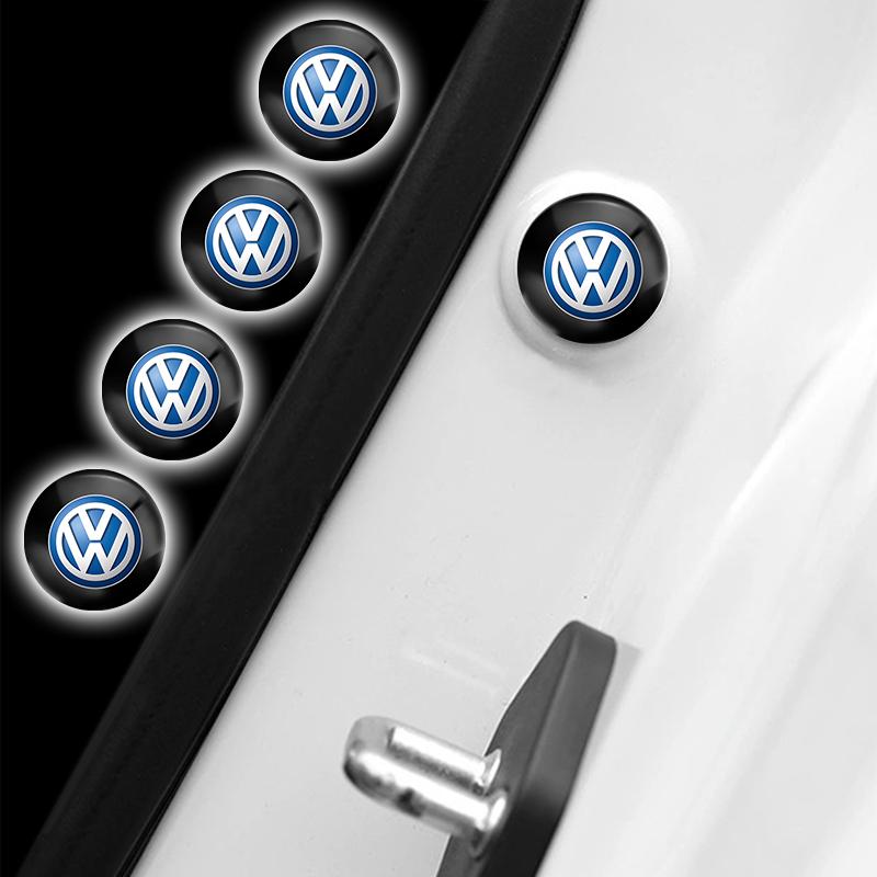 VW Car Door Shock Absorber Self Adhesive Collision Avoidance Soundproof Seal Sticker For Volkswagen VW Polo GTI Tiguan PASSAT