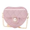 Trendy Mini Chain Shoulder Bag For Kids In Pink White And Black Stylish Design