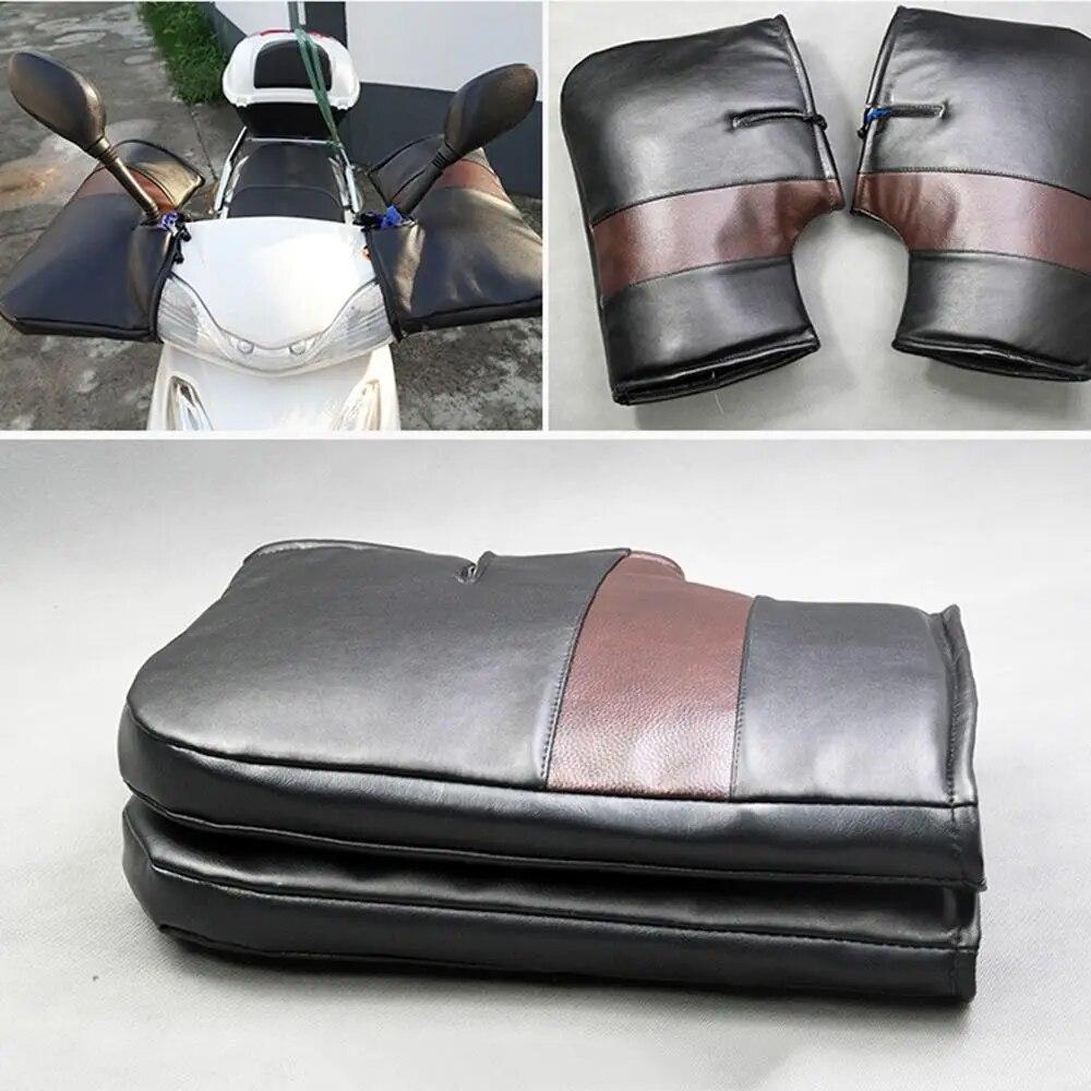 Мотоциклетные муфты на руль, водостойкие мотоциклетные скутеры, толстые теплые муфты с ручкой, непромокаемые зимние теплые велосипедные перчатки