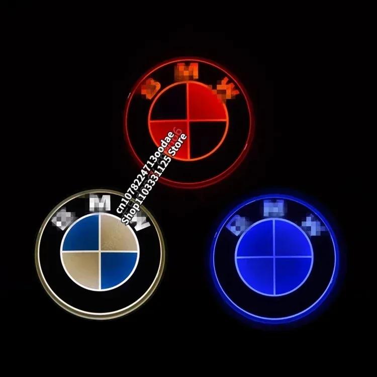 Interior Mouldings Hot 2025 82mm Car Hood Badge LED Beacon Trunk Lighting Emblem Suitable For BMW Car Modification Accessories