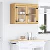 SKI Cabinet Honey Brown 80 x 32 x 60 cm Solid Pine Wood