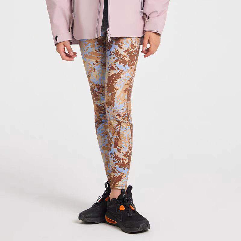 Женские леггинсы для йоги с высокой талией и быстрой сушкой - Дышащие эластичные спортивные брюки для осени/зимы