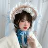 Lolita Hat Flower Bell Handmade Ponet Multi-color Original Design Idyllic Lolita Straw Hat Woman