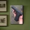 Iron Glock Wall Art Metal Sign Vintage Black Decor for Man Cave Garage Bar