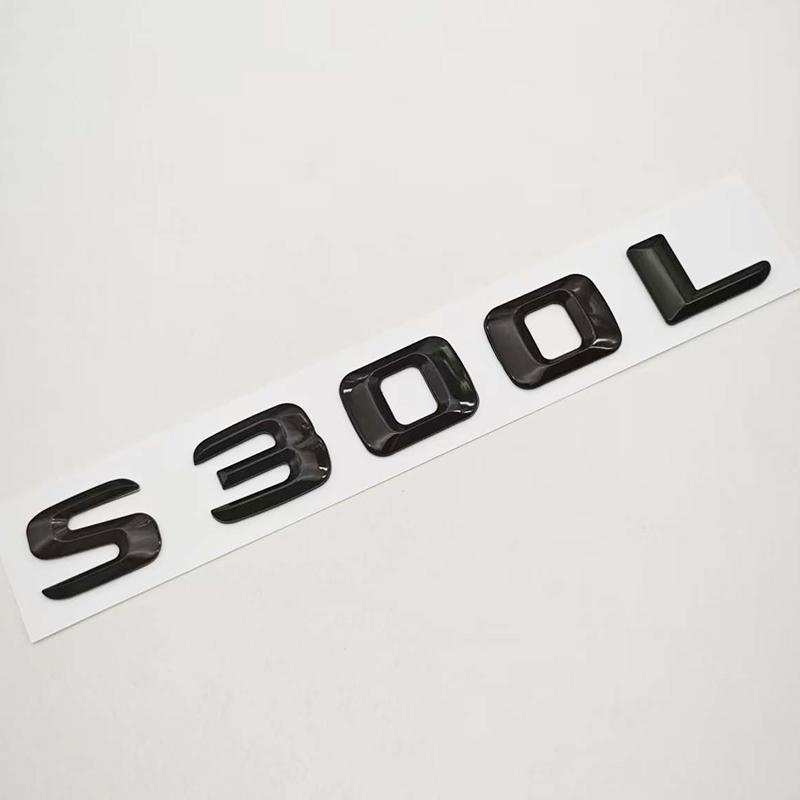 3D ABS Car Letters Logo S300L S320L Badge Sticker Emblem Decals For Mercedes Benz S Class S300L S320L V221 V222 Tail Accessories BX5