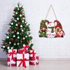 Double-sided Wooden Tags Exquisite Door Pendant Christmas Door Hanging Decoration Garden