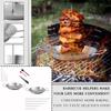 Вертикальная винтовая BBQ-кастрюля из нержавеющей стали, вертикальный шампур, сковорода-гриль, аксессуары, 5 съемных BBQ-пластин, жарка мяса