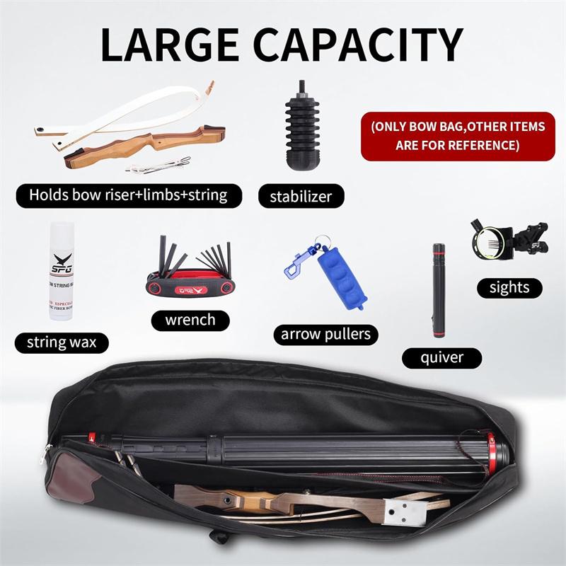 Bow Bag Bowstring Hunting Bow Bag Durable Canvas Archery Piano Padded Shooting Outdoor Gadgets New Portable
