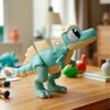 3D-печатная милая фигурка детеныша динозавра в скорлупе, игрушки, украшение для дома, подвижные суставы, реалистичные глаза, животное, настольный декор, подарок для детей