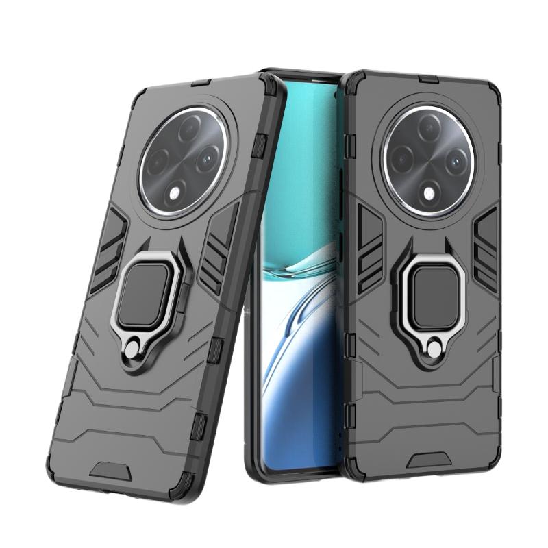 Для OPPO A3 Pro 5G задняя крышка телефона чехол противоударный броня против падения металлический держатель кольца магнитный защитный чехол Funda Coque