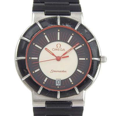 Часы Seamaster динамичный многоцветный циферблат нержавеющая сталь кварцевый аналоговый дисплей унисекс б/у
