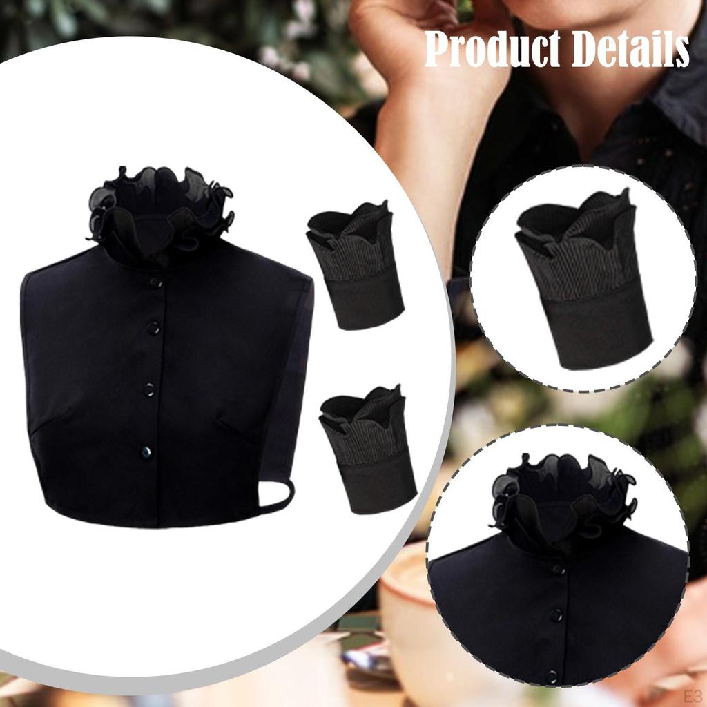 Съемный декоративный топ с имитацией кружева и высоким воротником, аксессуары для одежды