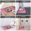 Whippet Hound Dog Doormat Anti-Slip Kitchen Bath Mat Living Room Door Floor Entrance Carpet Rug