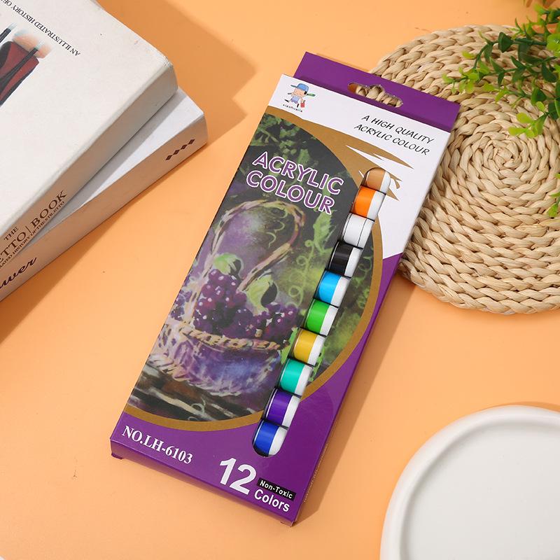 Kids' DIY Acrylic Paint Set with Easel Frame