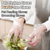 200Pcs Disposable Clear Plastic Gloves Latex Powder Free Home Work Use Safe Gloves for Cooking Cleaning Painting