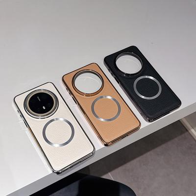Для Huawei P70 Новый чехол для мобильного телефона для Mate70pro Магнитный гальванический узор личи P60pro Защитная крышка