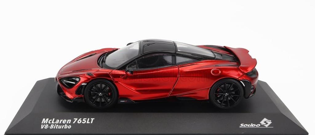 Твердый McLaren Мини-автомобиль 1/43 McLAREN 765LT V8 БИТУРБО 2020 (красный)