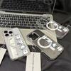 Магнитный чехол для телефона с изображением рабочей собаки для iPhone 17 16 15 14 13 12 11 Pro Plus Max Mini 17 Air 16E X XR XS Прозрачная мультяшная задняя крышка