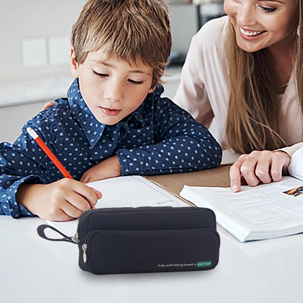 Назад к школьным принадлежностям под пеналом для школьников, девочек и мальчиков, большой емкости для взрослых, пенал для карандашей, органайзер, сумка для карандашей