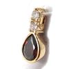 [J8614] - Gold Plated Garnet 'Sissi' Pendant