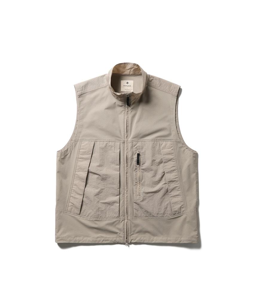 Insect Shield Vest Outerwear Vest GREIGE L [Snow Peak] VT-26SU006 Mid-layer Men's Women's