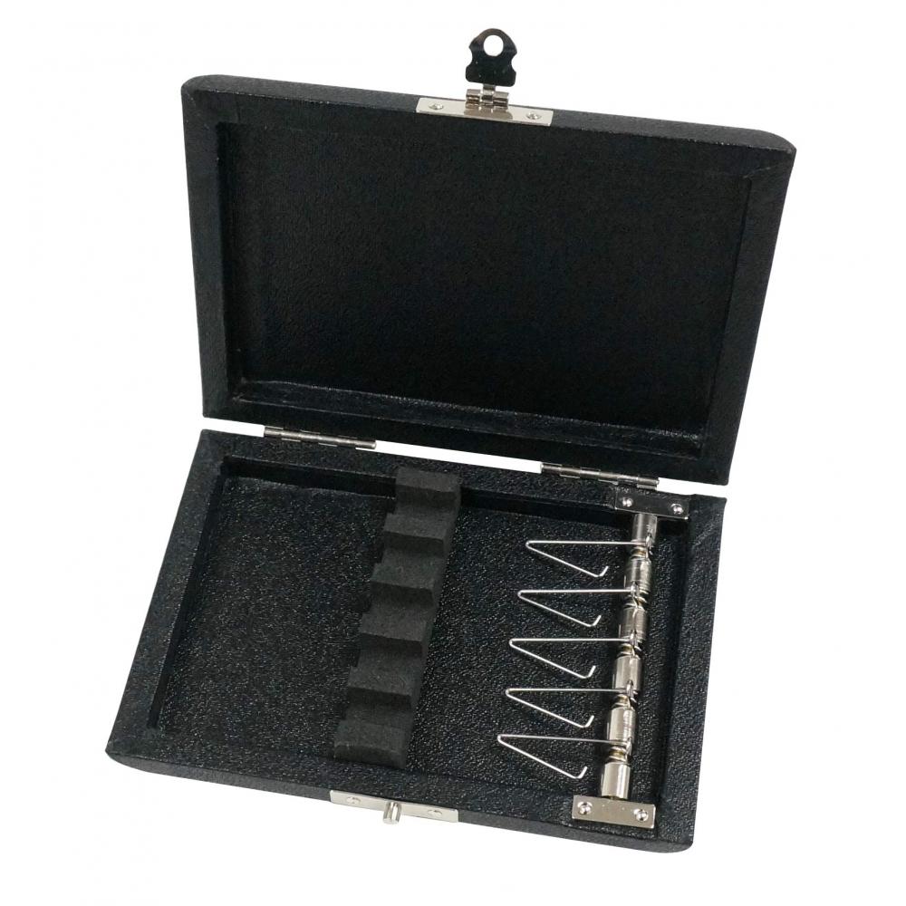 Футляр для трости гобоя Marigaux, пружинный, вмещает 5 штук, цветной: черный