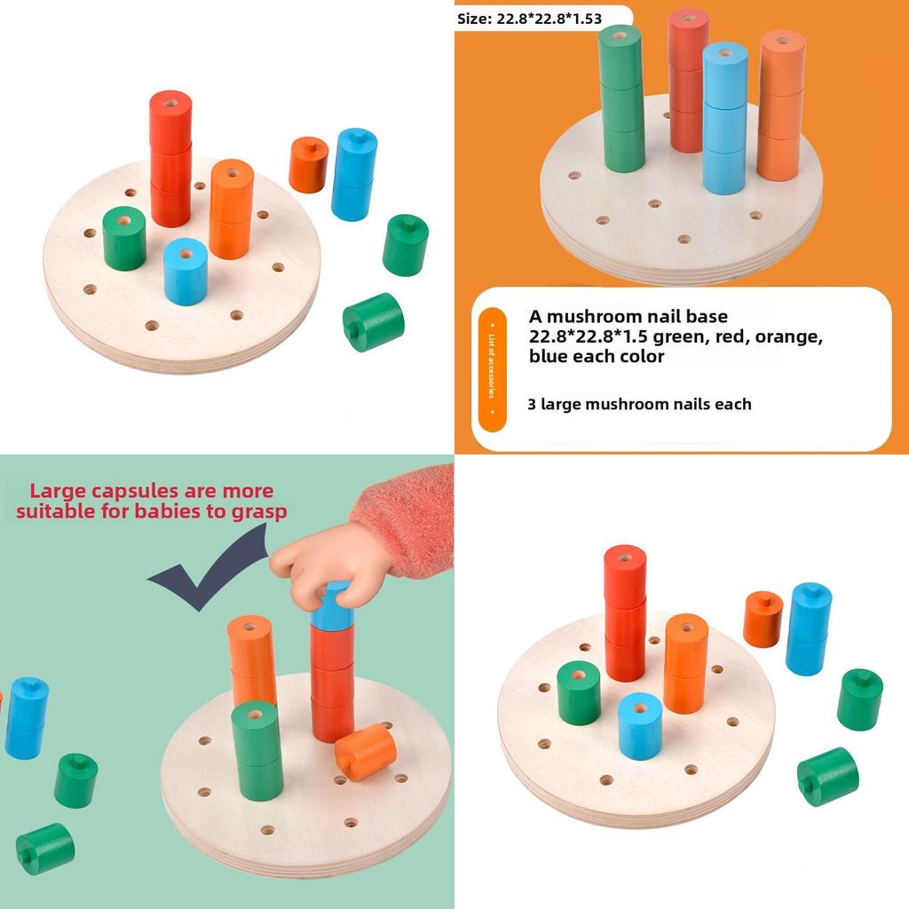 Wooden Early Learning Puzzle Set For Kid Cognitive Development Baby Gift