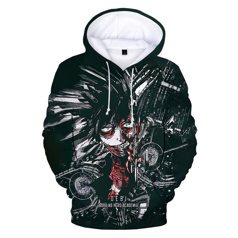 2024 My Hero Academia Dabi 3D Print Hoodie Sweatshirts Men Women Fashion Casual Pullover Anime Streetwear Oversized Hoodies