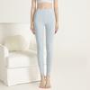 Women's Slim-Fit Cotton Blend Thermal Pants Base Layer Leggings for Female Students Spring Autumn Winter