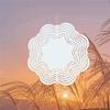 M-Modern-6Pcs Blanks 3D Garden Wind Spinners Sublimation Blanks Double Sided Wind Sculptures