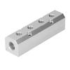 Air Manifold Large Flow Aluminium Pneumatic Block 40x40mm G1 2 Inlet G1 4 OutletSY40 02 4F