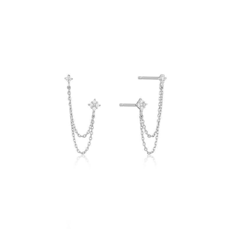 Серьги-кисточки из стерлингового серебра 925 пробы с бриллиантами для нескольких проколов ушей, длинные, персонализированные и элегантные серьги, ювелирное изделие в подарок на день рождения