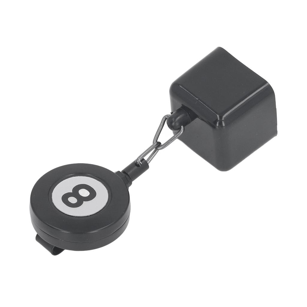 Выдвижной восьмигранный держатель для мела для 8-го шара, мел для бильярдного кия, коробка для мела с зажимом для ремня, черный