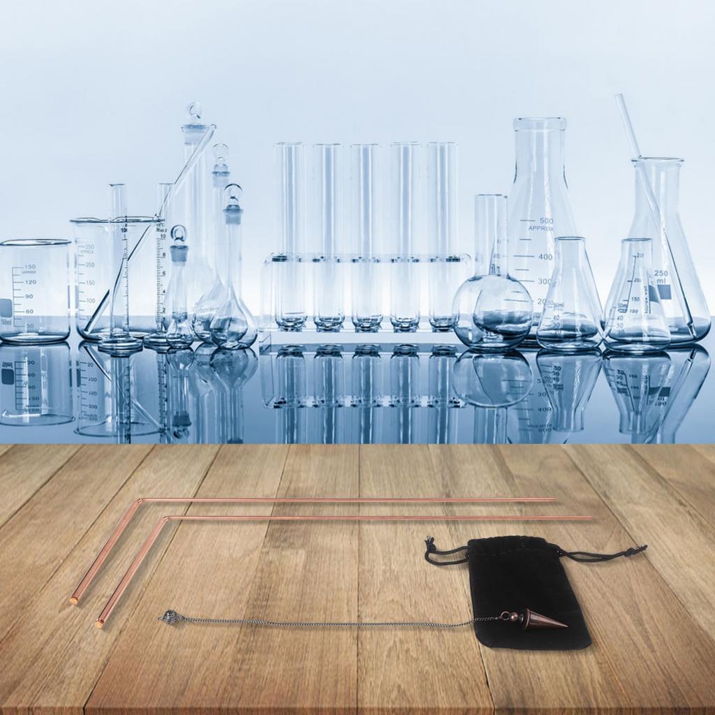 Рамки для лозоходства и набор маятников из меди 99,9% для консультаций души