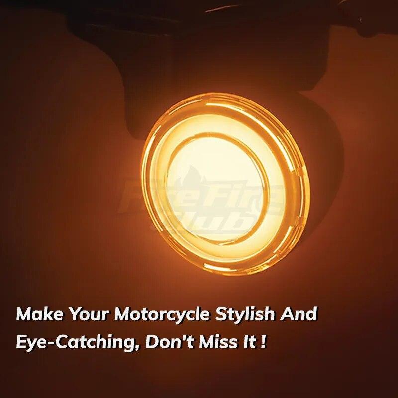 Чехол для мотоцикла 1157 Bullet Style со светодиодным передним указателем поворота для Harley Touring Breakout CVO Road Glide Fat Boy Softail