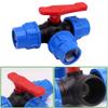 Pipe 3-Way Ball Valve Faucet Diverter Valve Water Connector Garden Lawn Irrigation Water Pipe Quick Connect 20/25/32/40/50mm