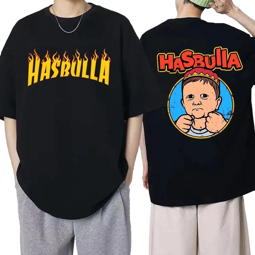 Classic Team Hasbulla Cotton T Shirt Men Women Fighting Hasbulla T-shirt Hip Hop Graphic Shirt Tops Manga T Shirt Streetwear