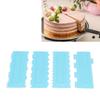 4PCS Patterned Edge Cake Decorating Scraper Plastic Icing Smoother Cake Decorating Comb  DIY Baking