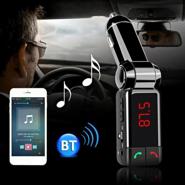Sans fil Bluetooth V2.0 kit voiture stéréo transmetteur FM MP3 lecteur de disque USB