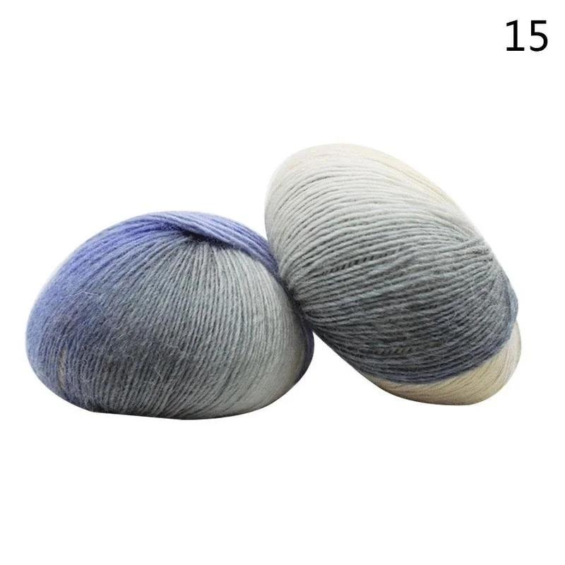 5 Yarn Rolls Rainbow 50gball Wool Crochet Yarn Fancy Lana Knitting Yarn Croche Laine Hand Knitting Colorful Soft Fine
