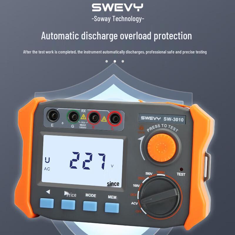 Цифровой мегаомметр Suwei SW3010 (Китайская версия)
