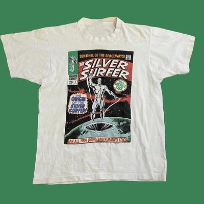 НОВАЯ футболка Marvel Серебряный Серфер 1988 года Унисекс Размеры S-5XL Репринт Унисекс Футболка