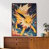 Anime Pokemon Raichu Mewtwo Flareon Jolteon Posters Wall Art Prints Living Room Decor Canvas Painting Home Kids Gift Unframed