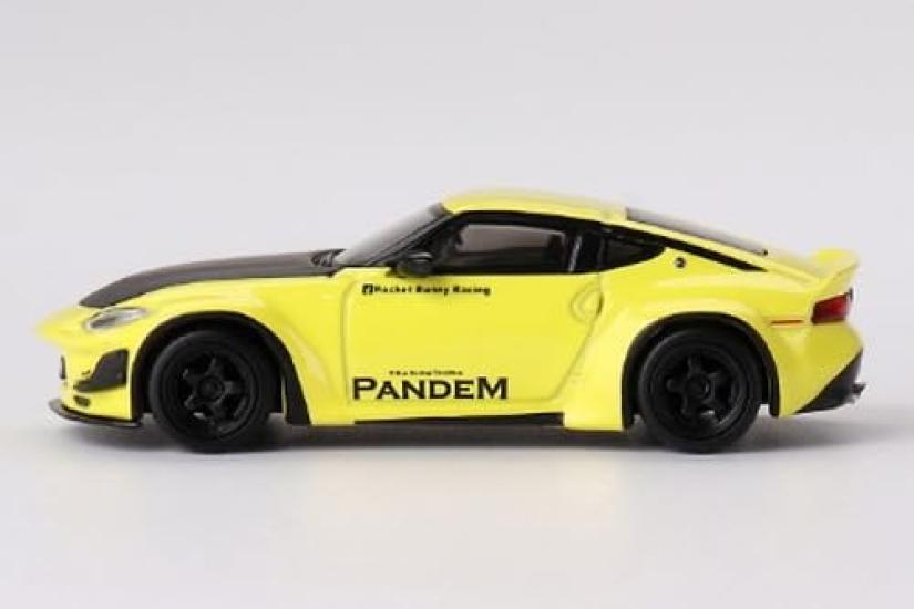 MINI GT Pandem Nissan Z Ikazuchi Yellow Finished Product 1/64 (Right-Hand Drive)