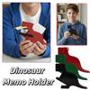 Cartoon Dinosaur Memo Holder To-Do List Business Cards Organizer Sticky Note Holder  Office Desktop