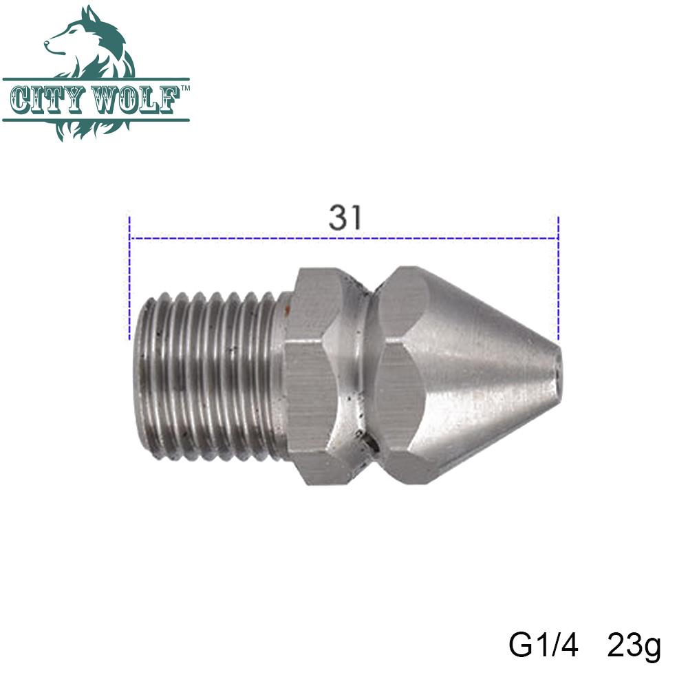 Мойка высокого давления для чистки труб, распылительная насадка для стиральной машины из нержавеющей стали, садовые принадлежности City Wolf