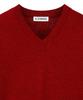 IL CORSO Lambswool Cozy V-Neck Knit Burgundy Iesw5F001D2
