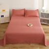 Комплект из четырех предметов простыни, наволочка, пододеяльник, пододеяльник, осенний комплект из трех предметов из стираного хлопка для общежития, одно изделие с начесом