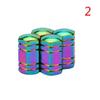 2026 Neon Lights Color Aluminum Car Tire Valve Caps General Cars Truck Air Port Cover High Quality Tire Rim Valve Wheel Stem Cap