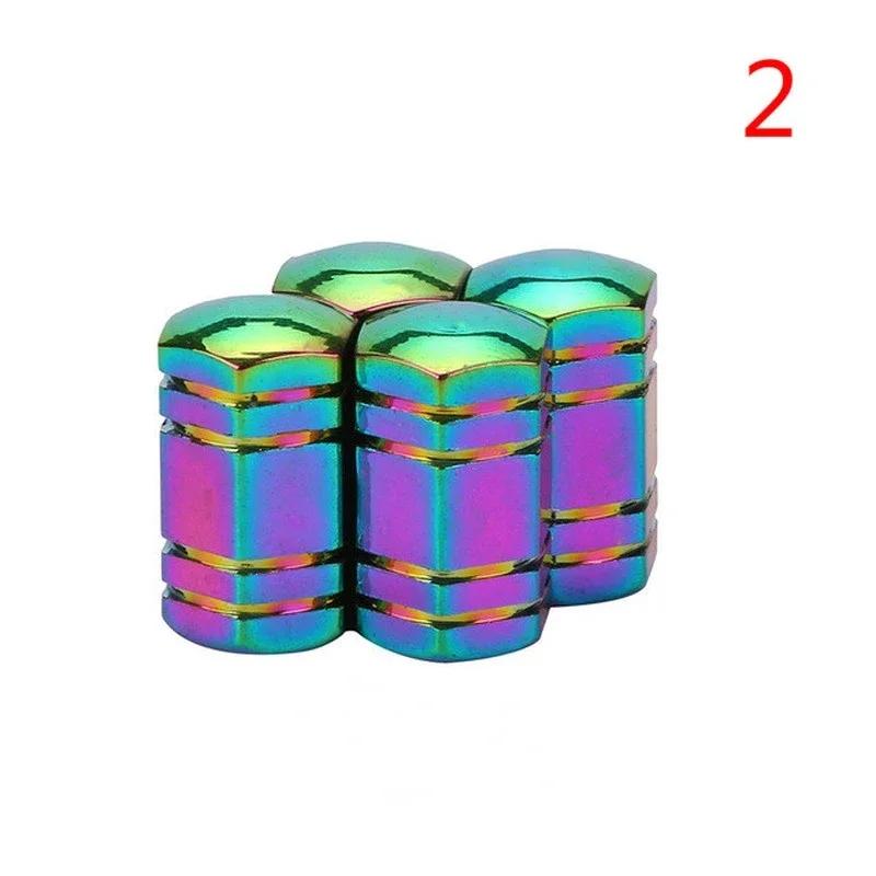 2026 Neon Lights Color Aluminum Car Tire Valve Caps General Cars Truck Air Port Cover High Quality Tire Rim Valve Wheel Stem Cap